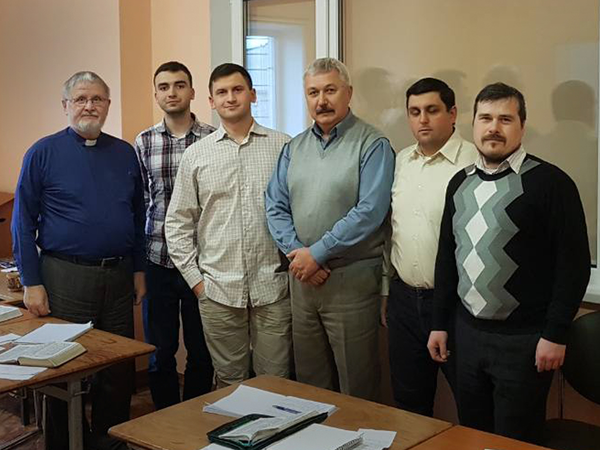 Men at seminary.