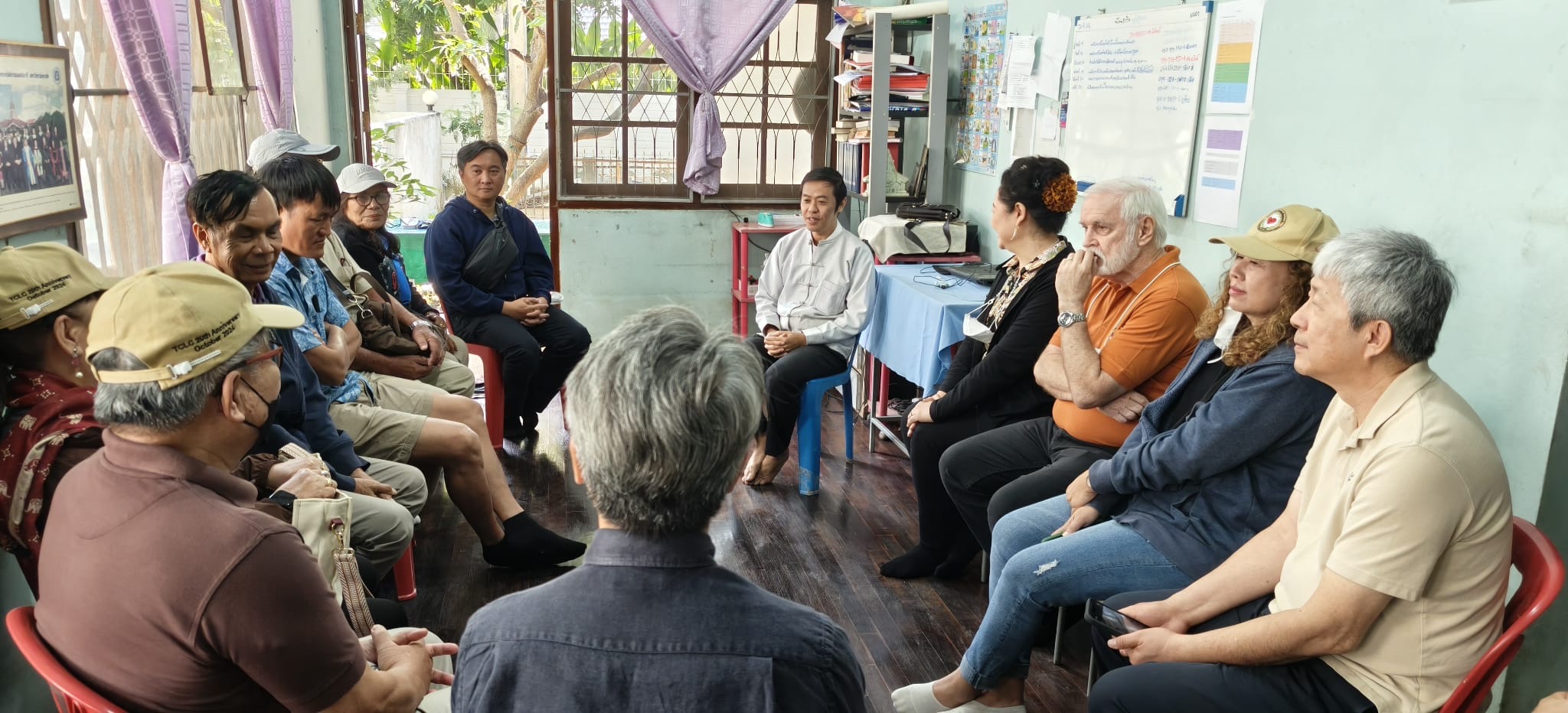 Leaders gathered together in discussion.